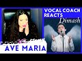 Vocal Coach Reacts to DIMASH AVE MARIA/Димаш Ave Maria реакция Emotional Reaction