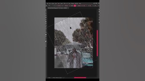 How to create Rain Effect in Photoshop 😎 #photoshoptutorial #shorts