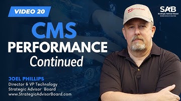 CMS Performance Continued - The Ultimate Tech Talk with Joel Phillips | Video 20