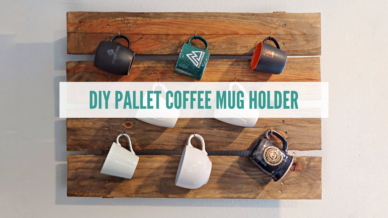 DIY Pallet Coffee Cup Holder