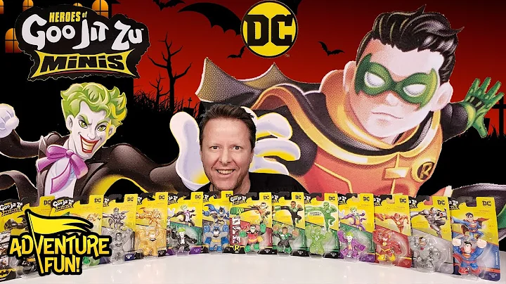 13 Heroes of Goo Jit Zu DC Minis Series 2 Robin and Rare Green Lantern Adventure Fun Toy review!