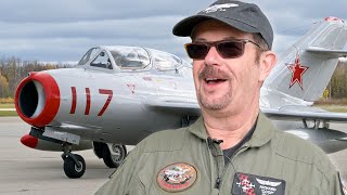 MiG-15 fighter jet flying pilot Richard Cooper, Close-ups, and Story behind this soviet aircraft