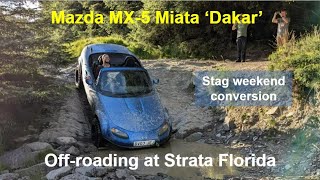 Mazda MX-5 Miata Off-roader conversion at Strata Florida