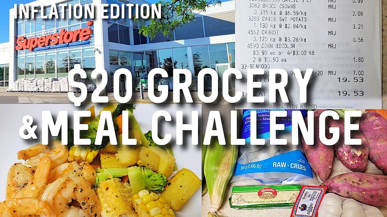 $20 Grocery & Meal Challenge in Toronto | Grocery Budget Challenge 