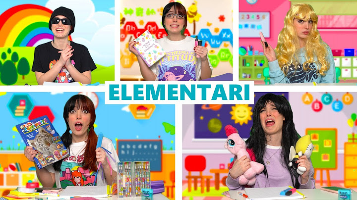 TIPI DI PERSONE ALLE ELEMENTARI