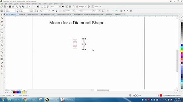 Corel Draw Tips & Tricks Macro for a Diamond shape