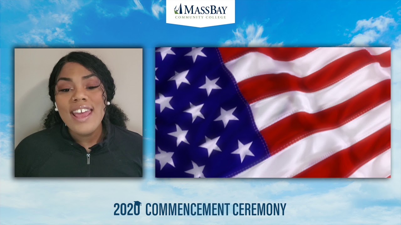WATCH: Milford mom sings at MassBay commencement