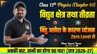 Class 12 Physics Chapter 1 | विद्युत क्षेत्र और विद्युत क्षेत्र की तीव्रता | बिंदु आवेश के कारण | 