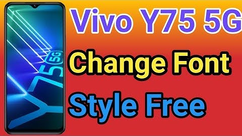 How To Change Font Style in Vivo Y75 5G | How To Download Font Style in Vivo Y75 5G