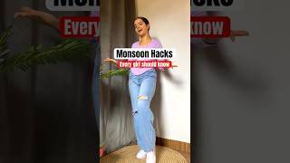 Monsoon Hacks every girl should know ☔️⛈️ #youtubeshorts