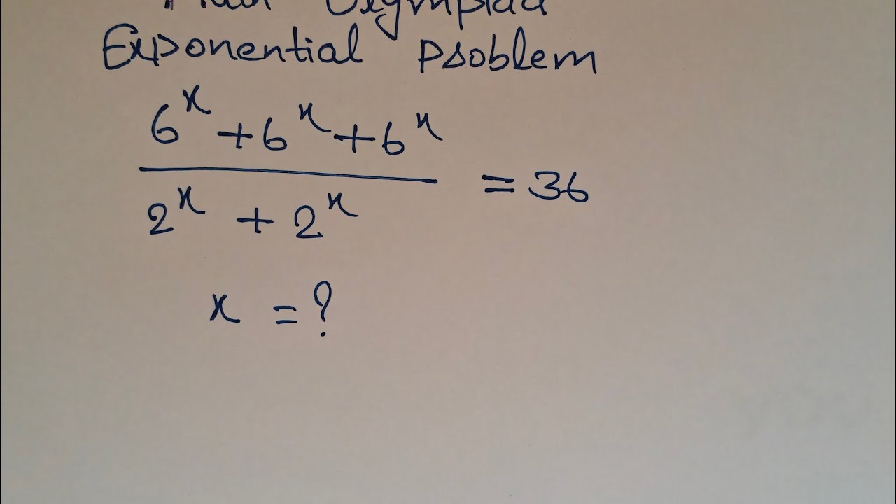 A Nice Exponential Problem 