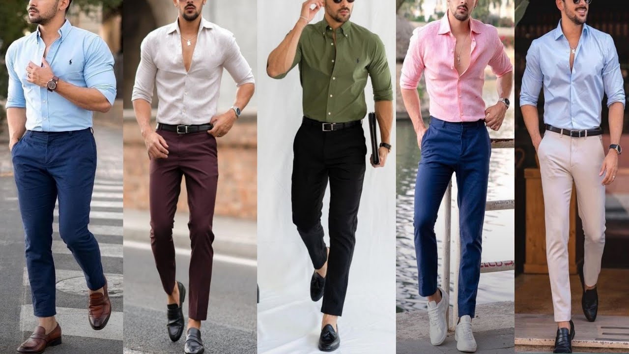 Brown Shirt, Semi Formal Clothing Ideas With Black Casual Trouser, Formal  Dress Combination For Men | Formal wear, men's clothing, semi-formal wear