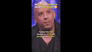 Vin Diesel Gets Really Emotional About ‘Paul Walker’ 😔 #shorts Follow @viralamps