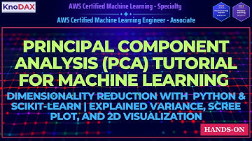 Principal Component Analysis (PCA) Tutorial for Machine Learning | Dimensionality Reduction