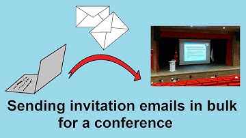 How to send invitation emails in bulk for a conference or an event