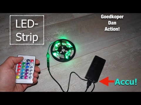 Disciplinair beoefenaar Handschrift GOEDKOPER DAN ACTION? LED-STRIP OP ACCU! - YouTube