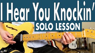 Video thumbnail of "Fats Domino I Hear You Knockin' Guitar Lesson | Solo Lesson + Tips + TABS"