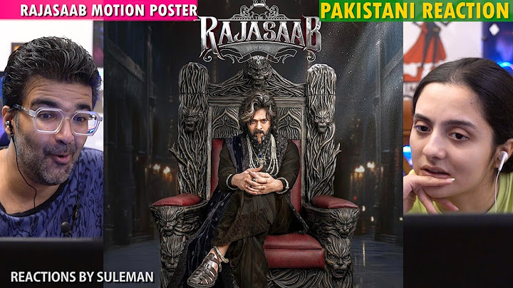 Pakistani Couple Reacts To The RajaSaab Motion Poster | Prabhas | Maruthi | Thaman S
