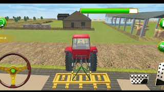 Tractor driving farming games | Attach cultivator on field the Farm land to run screenshot 1