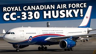 FIRST VISIT! Royal Canadian Air Force CC-330 Husky at Calgary Airport! (4K)