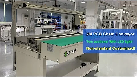 OUBEL SMT inspection conveyor  2m PCB Chain conveyor PCB linking conveyor for SMT assembly line