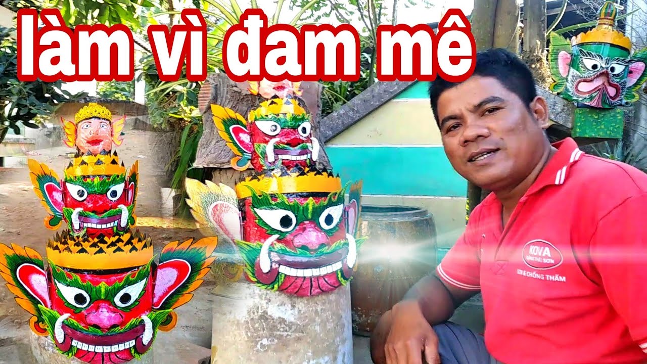 Làm mão chằn , sơn sửa mão chằn||bình kim vlog