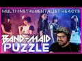 BAND-MAID TRIPLE REACTION PARTY! 'Puzzle' LIVE+Acoustic | Multi-Instrumentalist Reaction + Breakdown