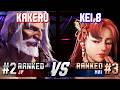 SF6 ▰ KAKERU (#2 Ranked JP) vs KEI.B (#3 Ranked Mai) ▰ High Level Gameplay