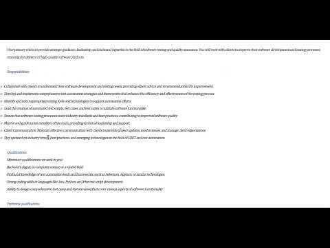 Genpact Hiring Fresher  Lead Consultant - Automation SDET (2023,2024)