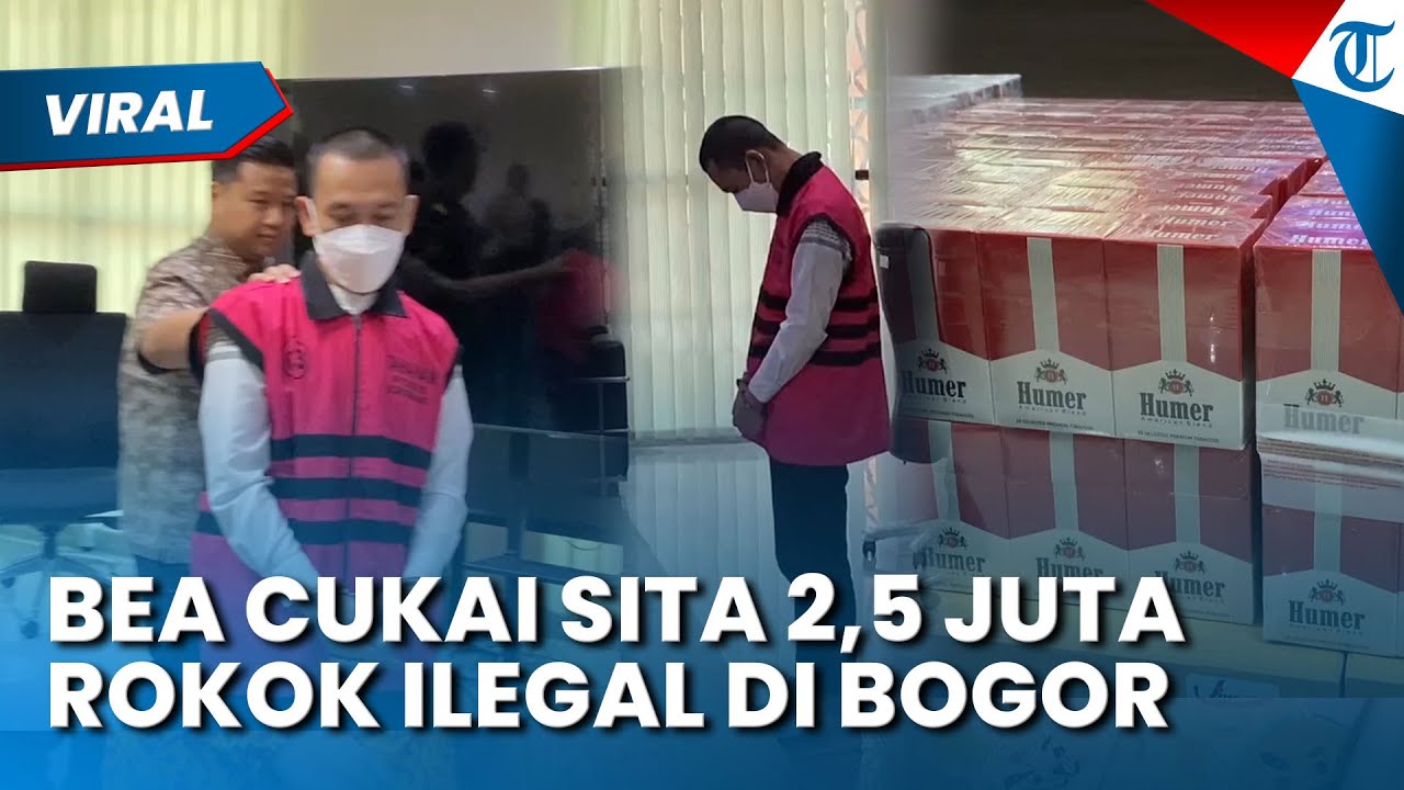 BEA CUKAI Sita 2,5 Juta Batang Rokok Ilegal di Kabupaten Bogor, Pendapatan Negara Berpotensi 1,8 M