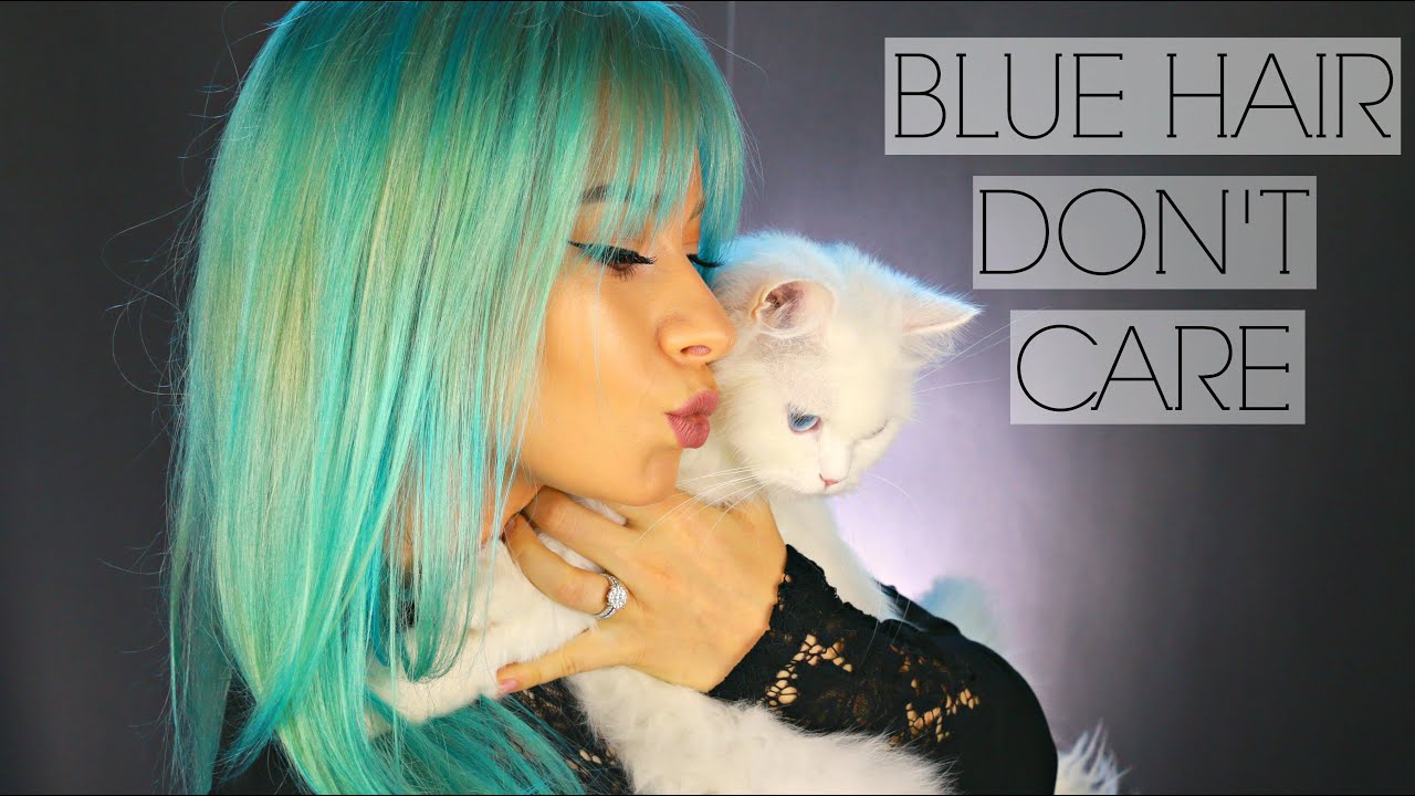 I Coloured My Hair BUBBLEGUM BLUE   YouTube