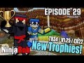 Minecraft PS4 - "New Trophies!" (TU34 / PS V1.25 / CU22) Hollow Mountain Survival Ep. 29