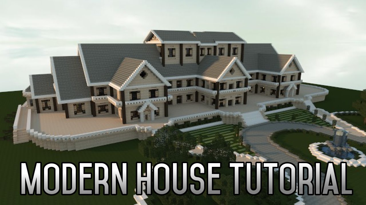 🏡 Minecraft Tutorial, How to Build a MODERN HOUSE in Minecraft 1.19, LGDC - Ep 15