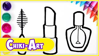 Lipstick Coloring & Drawing | Preschool Learning Videos | Kiddley Doo Art Lipstick Coloring & Drawing | Preschool Learning Videos | Kiddley Doo Art