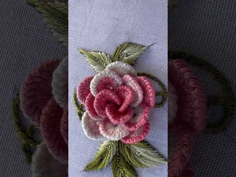 3D rose flower