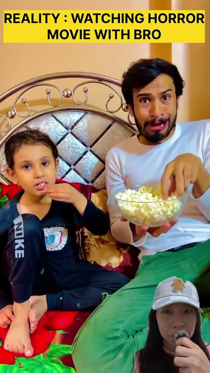 PAPA TERIAK KAGET WAKTU NONTON FILM HOROR #shorts