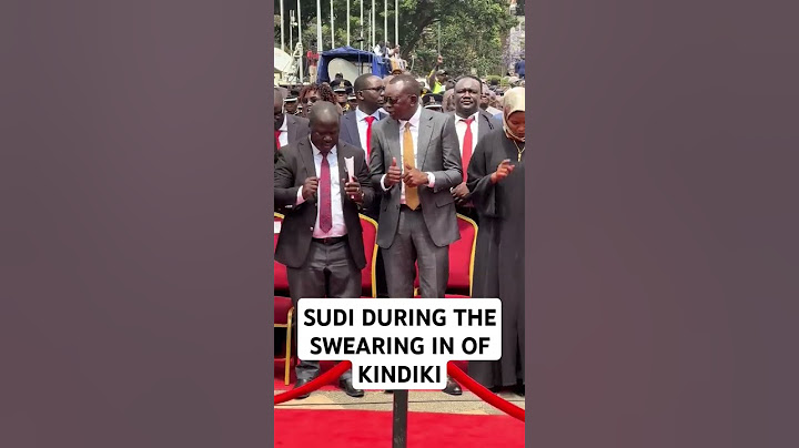 Osca sudi attends the swearing in ceremony of the deputy president Kithure Kindiki at Kicc kenya