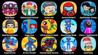 Quick Game, Roblock Squid, Comics 456, Survival 456 But It' Impostor, Poppy Run 3D, Poppy Survival screenshot 4