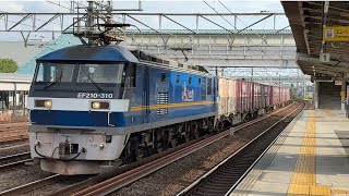 【癖のある気持ちいいジョイント音!】EF210–310号機+コキ 5073レ清洲駅通過