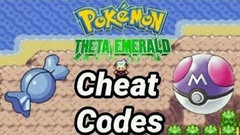 Pokemon Theta Emerald EX .gba cheat code rare candy and walkthrough walls 100 % WORKING