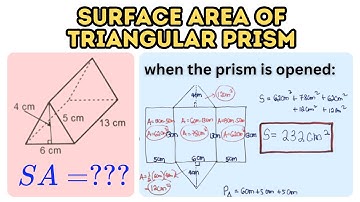 Surface Area of a Triangular Prism (Acute Triangular Base)