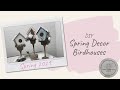 Dollar Tree DIY Spring/Easter Birdhouses | Easy Home Decor On A Budget