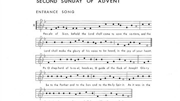 Plainsong Propers—Entrance Song for the Second Sunday of Advent | Plainsong chant