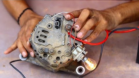 how to wiring tractor alternator - how to connection lucas tvs 2 pin alternator - lucas alternator