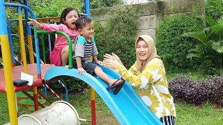 ALI NANGIS 😱 !!! DI HIBUR SALSA MAIN KE TAMAN | Salsa and family