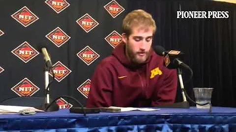 Senior center Elliott Eliason talks about the #Gophers loss to St. John's in the NIT semifinals Wedn