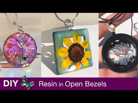 Open Bezel Jewelry Making, Open Bezels Resin Jewelry