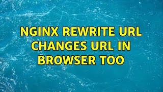 nginx rewrite url changes url in browser too