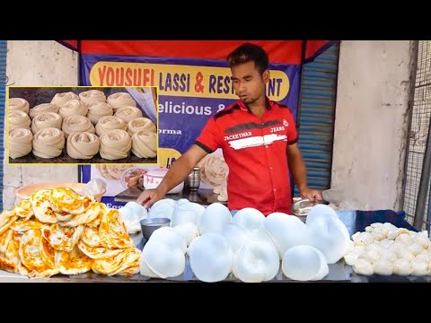 PAROTTA | Soft Layered Paratha Recipe Cooking In Restaurant | Street Food | KikTV Network