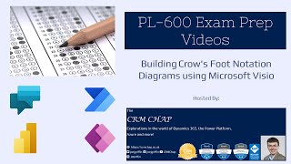 PL-600 Exam Prep: Building Crow's Foot Notation Diagrams using Microsoft Visio